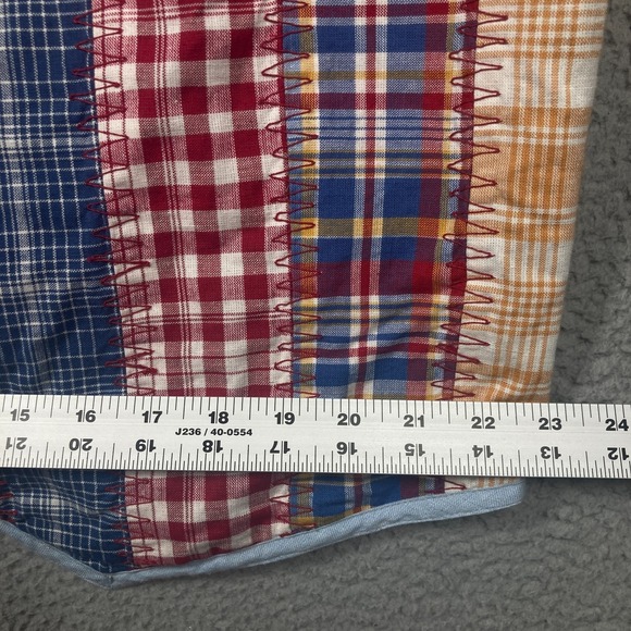 VTG Studio Collection Patchwork Plaid Vest Womens Plus 20 Retro 90s Y2K Boho‎ - Picture 7 of 9